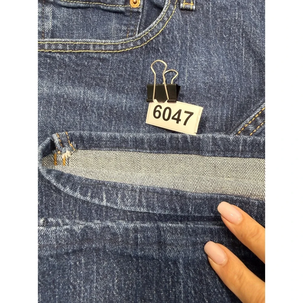 Levis 505 Regular Jeans Men Fits 38x27 Dk Wash Blue Straight Leg Denim Workwear